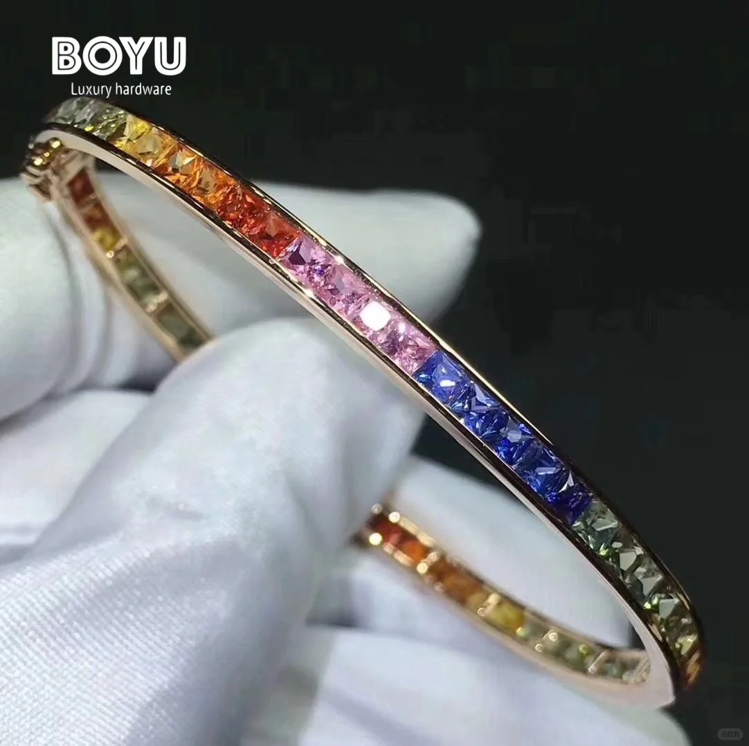 Multicolor Zirconia Bangle