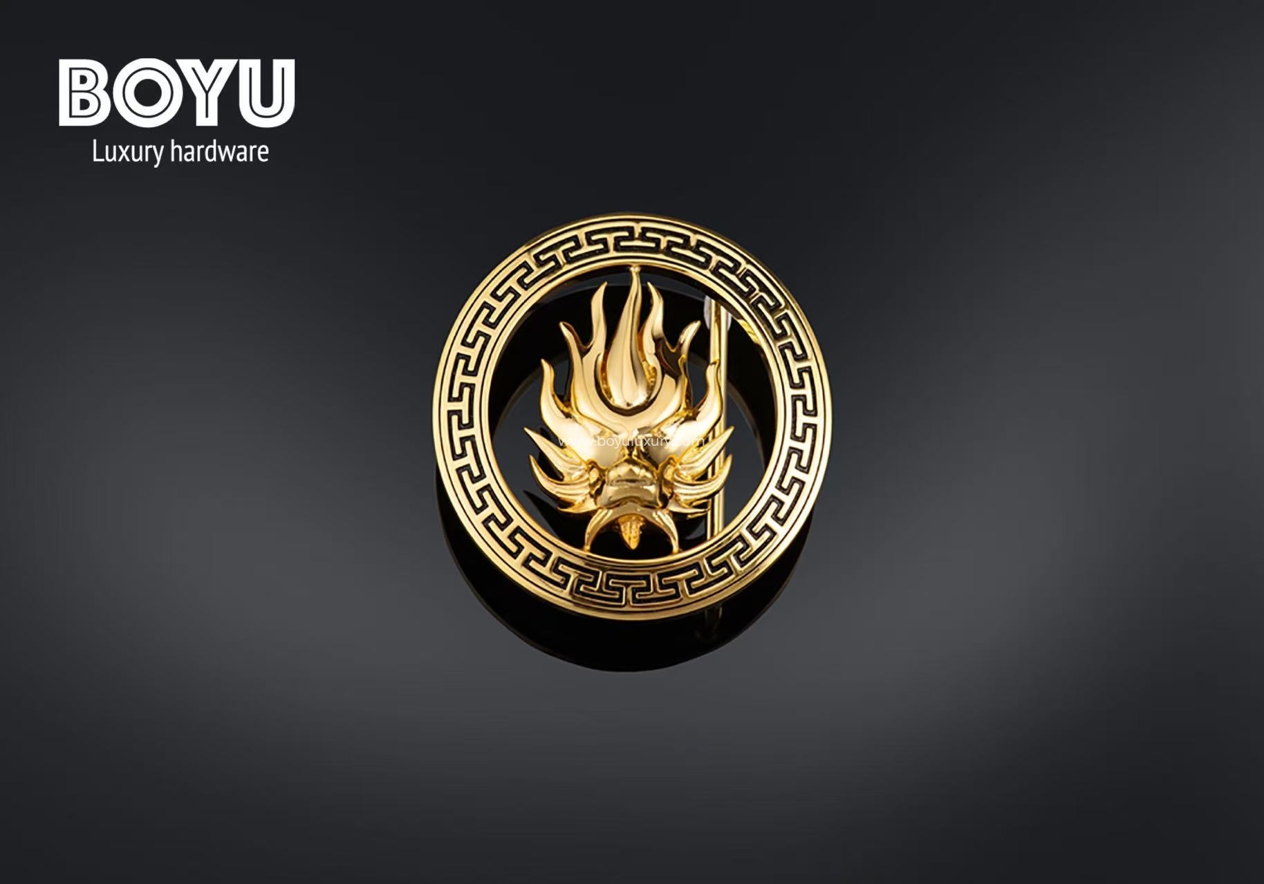 Premium Custom Brass Dragon Belt Buckle